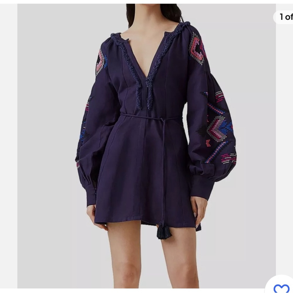 French connection blue mini dress